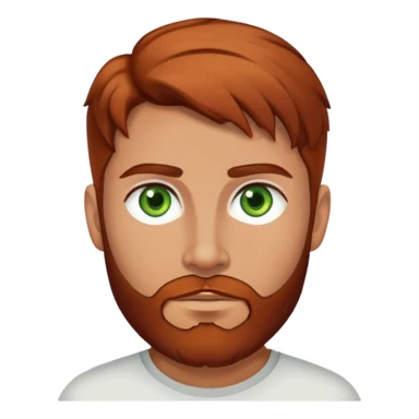 White male with green eyes reddish beard and brown hair, hispaic female with brunette hair  sticker