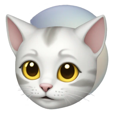 moon cat sticker