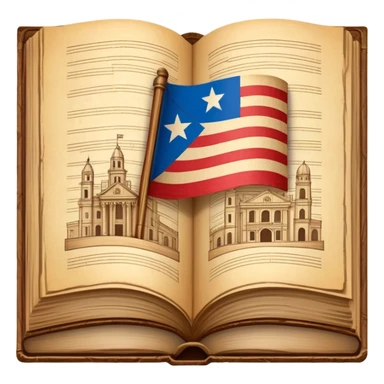 Open vintage book showing detailed stage design sketches, blueprints of theatrical sets, Puerto Rican flag elements woven into the designs, wooden borders, emanating a golden timeless glow sticker