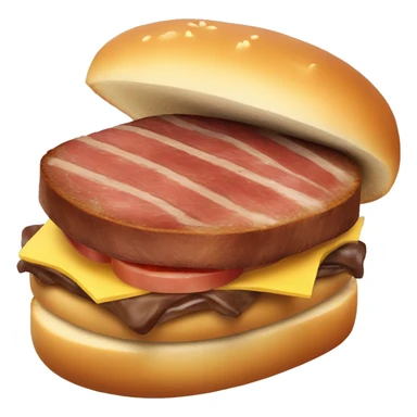 one steak sandwich with brioche bun sticker