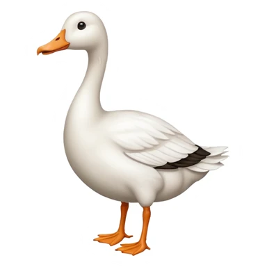 white big goose sticker