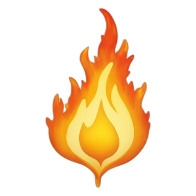 Cœur en flamme  sticker
