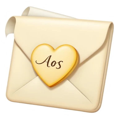 Light creamy color romantic letter sticker