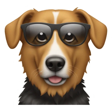 Dog with shades sticker