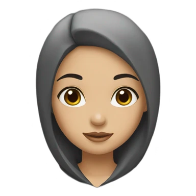 girl-black-hair-muslim sticker