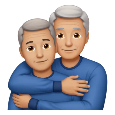 father-in-law and son-in-law hugging sticker