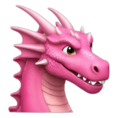 woan pink dragon sticker