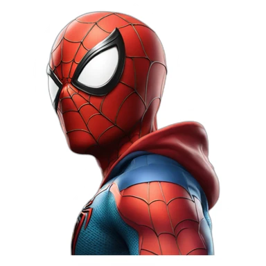 Spider man avec un casque sticker