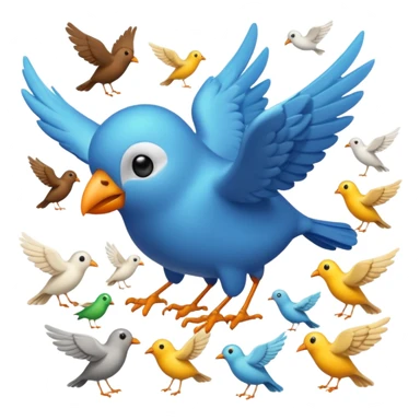 Oiseau qui fais caca sur les personne en volant  sticker