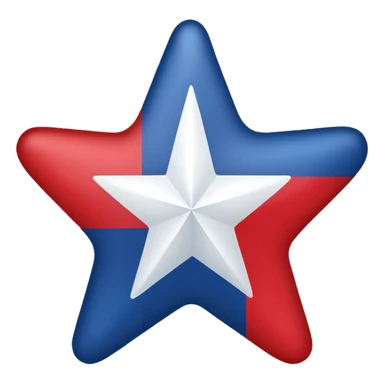 An emoji of the Texan flag sticker