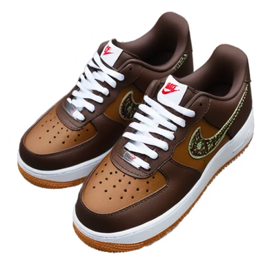 Nike x Supreme Air Force 1 Low Baroque Brown sticker