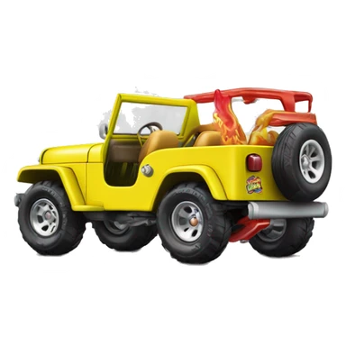 Hot wheels Premium SpongeBob 1953 Willy’s jeep  sticker
