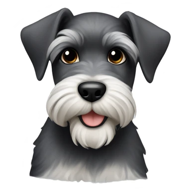 schnauzer puppy sticker