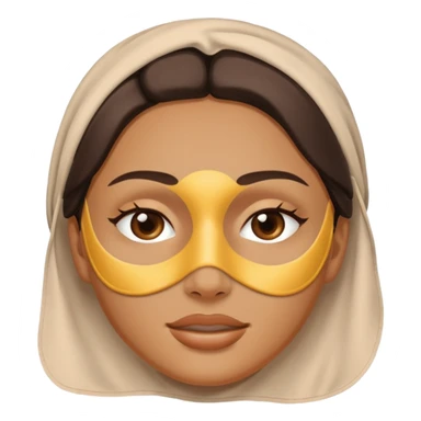 facial mask no human sticker