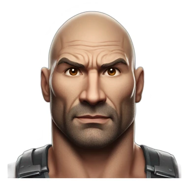 actor dave bautista serious half body sticker