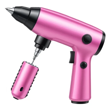 Pink nail drill for manicure sticker