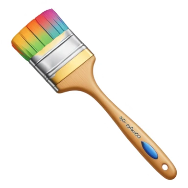 Paint brush sticker