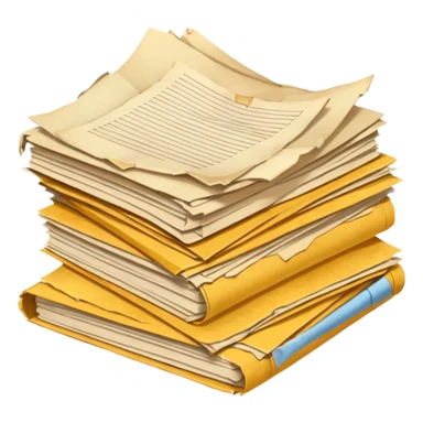 Pile of papers sticker