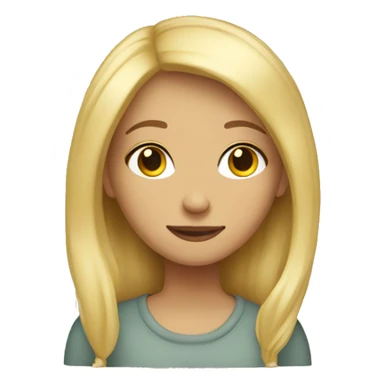 Blonde girl cozy  sticker