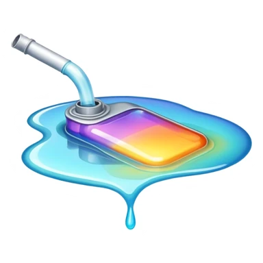 Gasoline puddle sticker