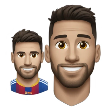 Messi au dessus de ronaldo sticker