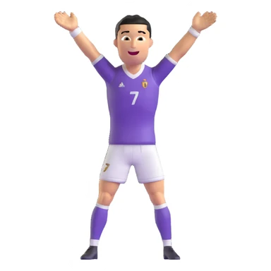 Cristiano Ronaldo doing his signature 'Siu' celebration sticker