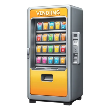 .25 cent art vending machine sticker