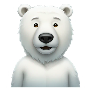 polar bear wearing pajamas  sticker