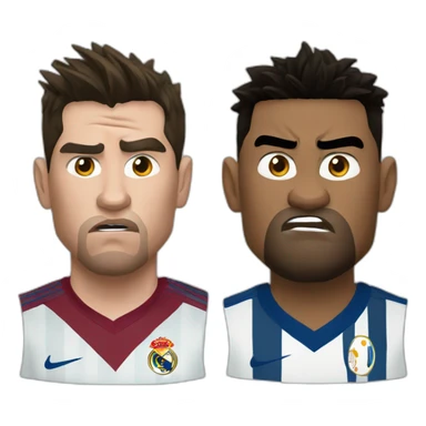 Make messi and ronaldo angry sticker