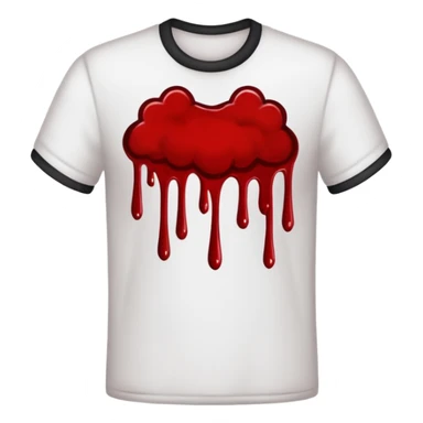 Blood stains clothes sticker