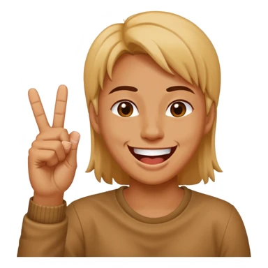 Uma cara a rir a fazer o dedo do meio sticker