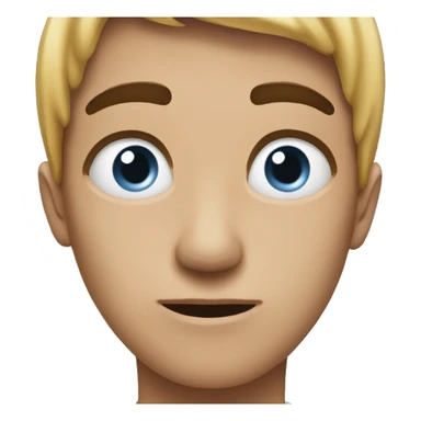 someone looking to the side with their eyes   sticker