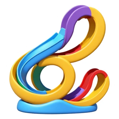 swirly slide sticker