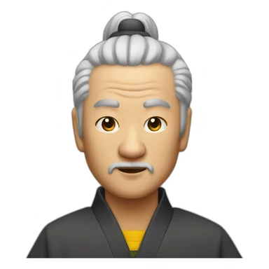 A old chinese kung fu master sticker