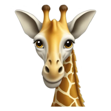 Girafe sur elephant sticker