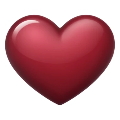 Maroon heart sticker
