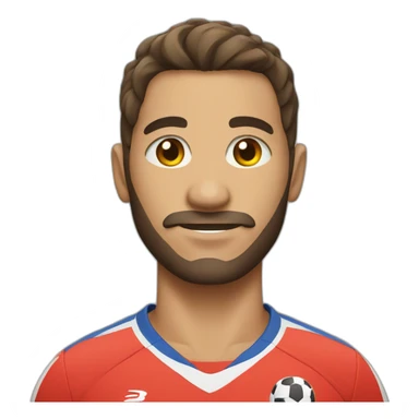 handbol player sticker