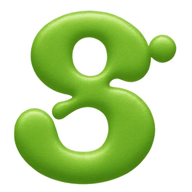 word “matcha” that looks like a bubble letter  sticker