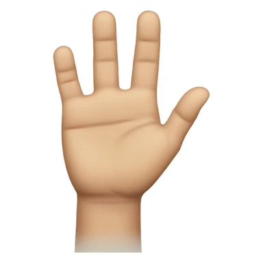 hand palms pointing downwards sticker