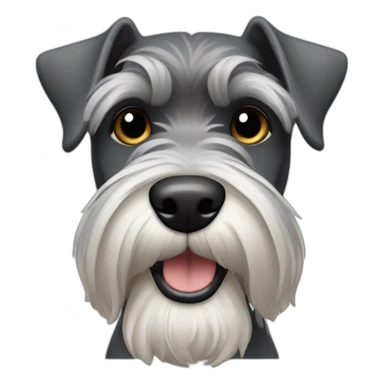 schnauzer enojado sticker