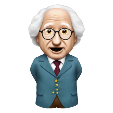 michael d higgins potato costume sticker