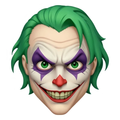 the joker realistic and brutal look sticker