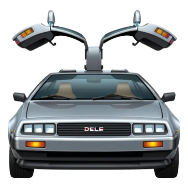 Delorean machine à voyager dans le temps sticker