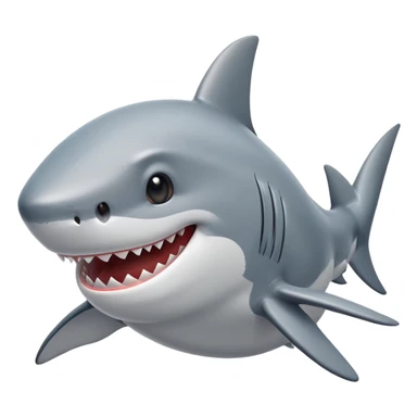 Friendly shark sticker