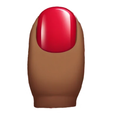 red nail polish only one nall no hand sticker