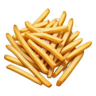 Fries on a plate  sticker