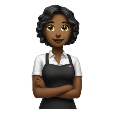 girl bartending  sticker