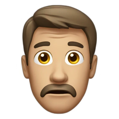 man shocking sticker