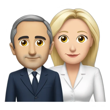 Éric Zemmour et Marine Le Pen sticker