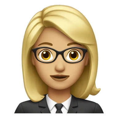 Blonde banker woman sticker